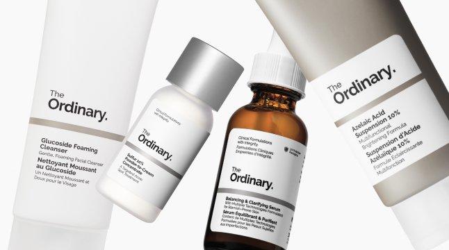 THE ORDINARY Glucoside Foaming Cleanser, Balancing & Clarifying Serum, Azelaic Acid Suspension 10% and Natural Moisturizing Factors + HA